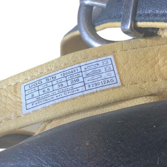 UGG Isabella Wedges Women's Size 8M Strappy Ankle Strap Leather Sandals - Picture 16 of 16